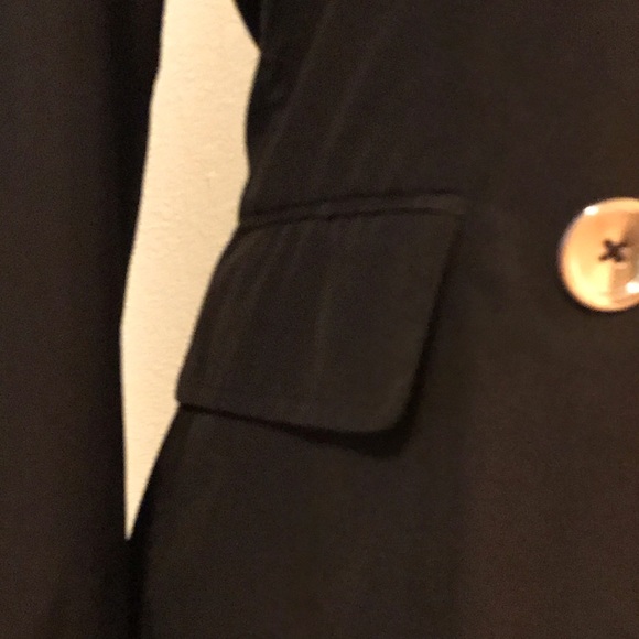 Covington Black Double Breasted Trench Coat - Picture 3 of 8